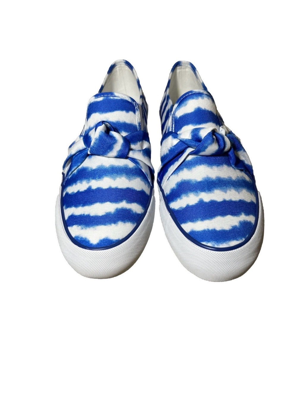 Talbots Women’s Jaden knot Tie-Dye Sneakers Blue & White Size 10-NO BOX